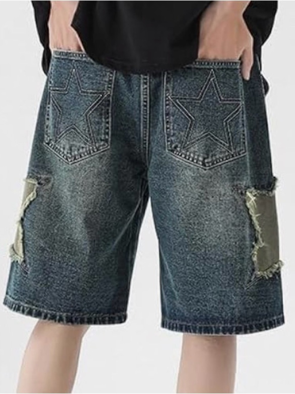 Jorts Y2K Baggy Star Shorts | EUC | Sz S - Picture 3 of 6